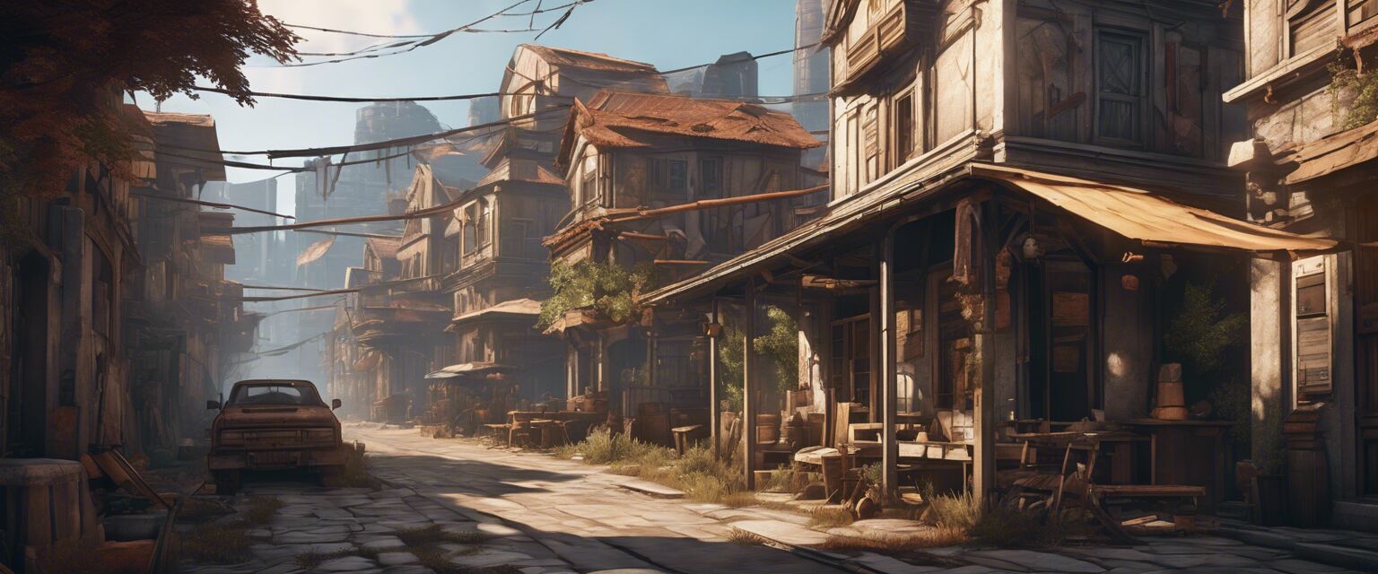 Diverse city-building game graphics