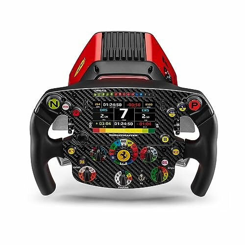 Formula 1 racing steering wheel with digital display and controls