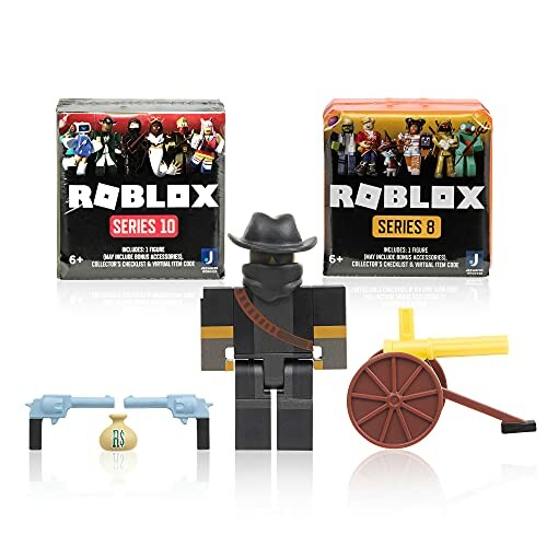 Roblox Series 10 and Series 8 toy figures with accessories.